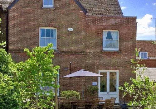The Corner Wing well kept garden perfect for outside dining and lovely views of the properties vintage sash windows