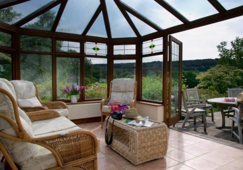 Holiday home in Blackborough showing large conservatory