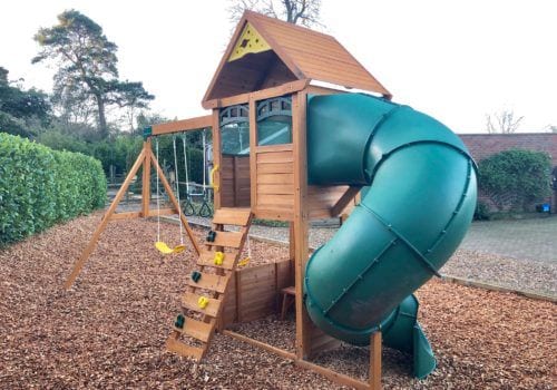 well equipped safe play area at Criddlestyle Cottage New Forest lots of fun for the children