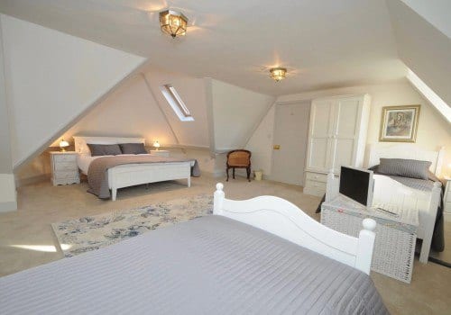 Family bedroom at Quay House in Dorset