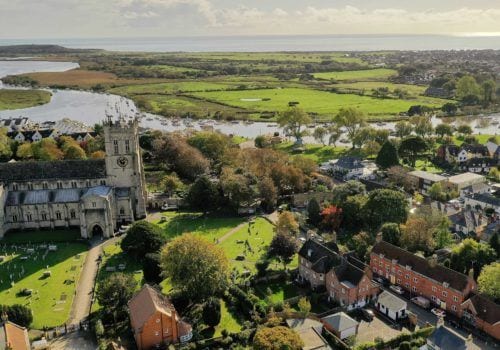 Aerial View of self catering holiday let in Dorset