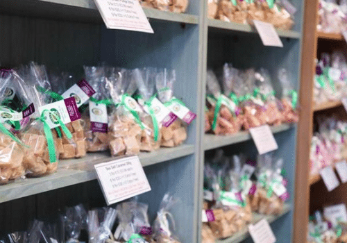 you will be spoilt for choice with the extensive selction of flavours at the burley fudge shop