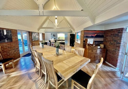 Lovely spacious dining area to seat 16 in Dorset holiday let