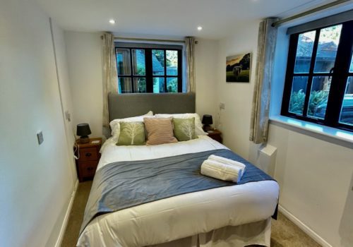 Bright double bedroom in Dorset holiday let