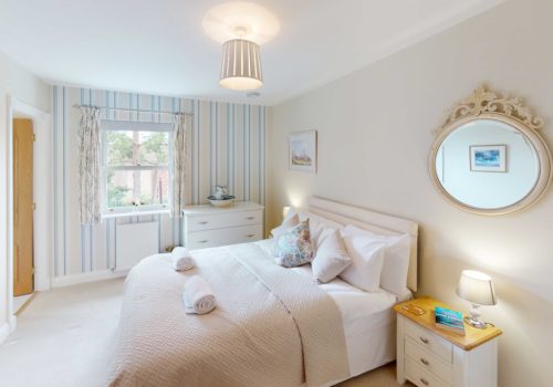 Pastel shades in enticing double bedroom