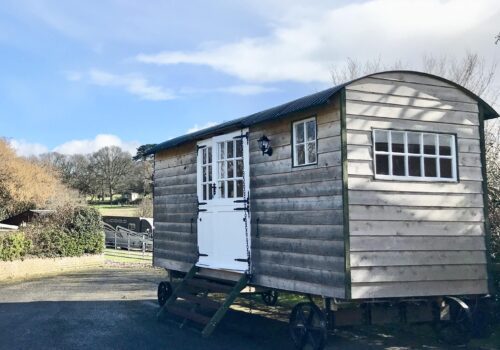 Shepherds hut in self catering accommodation in the New Forest