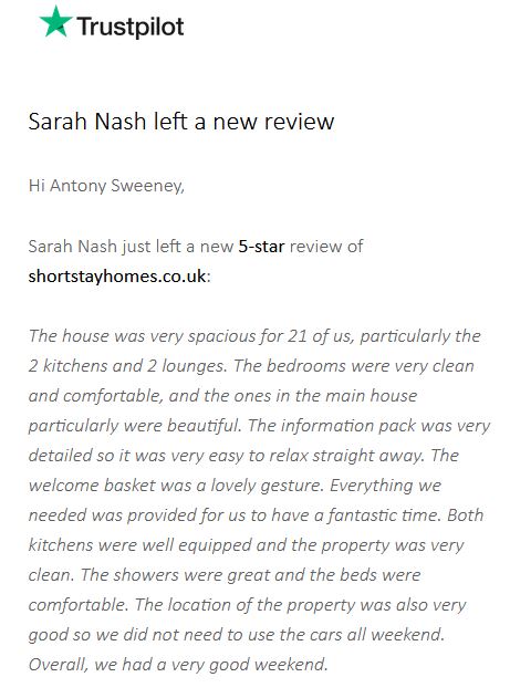 5-star review of the Quays Christchurch. Everything was provided for us to have a fantastic time.