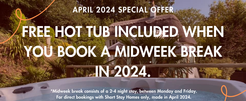 Free hot tub with midweek breaks in 2024