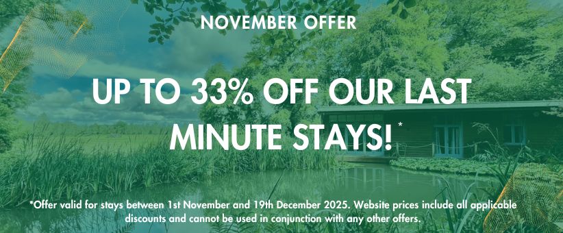 November offer 33% off our stays