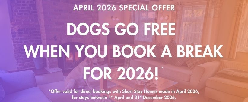 April Offer Free Dogs when booking for 2026, this April